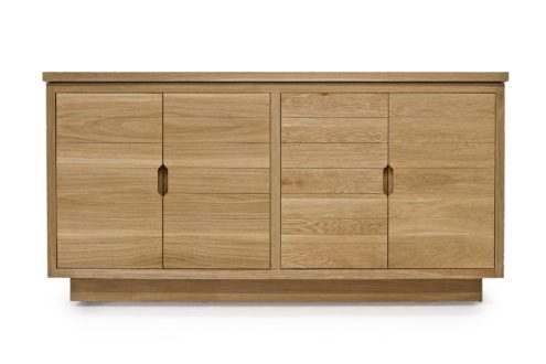 BW341 Contemporary Buffet 72"w x 30"d x 36"h. Shown in White Oak with custom stain. Contact BW for custom sizes