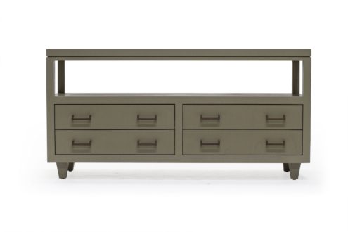 BW3390 Transitional Buffet with Drawers 66"w x 19"d x 30"h. Shown in Walnut with a custom finish. Contact BW for custom sizes