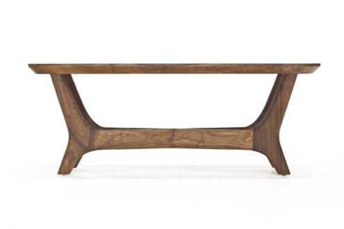 BW5312 Midcentury Bench 50"w x 16"d x 20"h. Shown in Walnut with an Oiled and Waxed Finish. Contact BW for custom sizes
